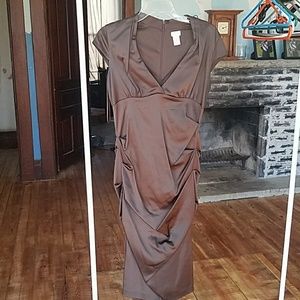 Brown cocktail dress